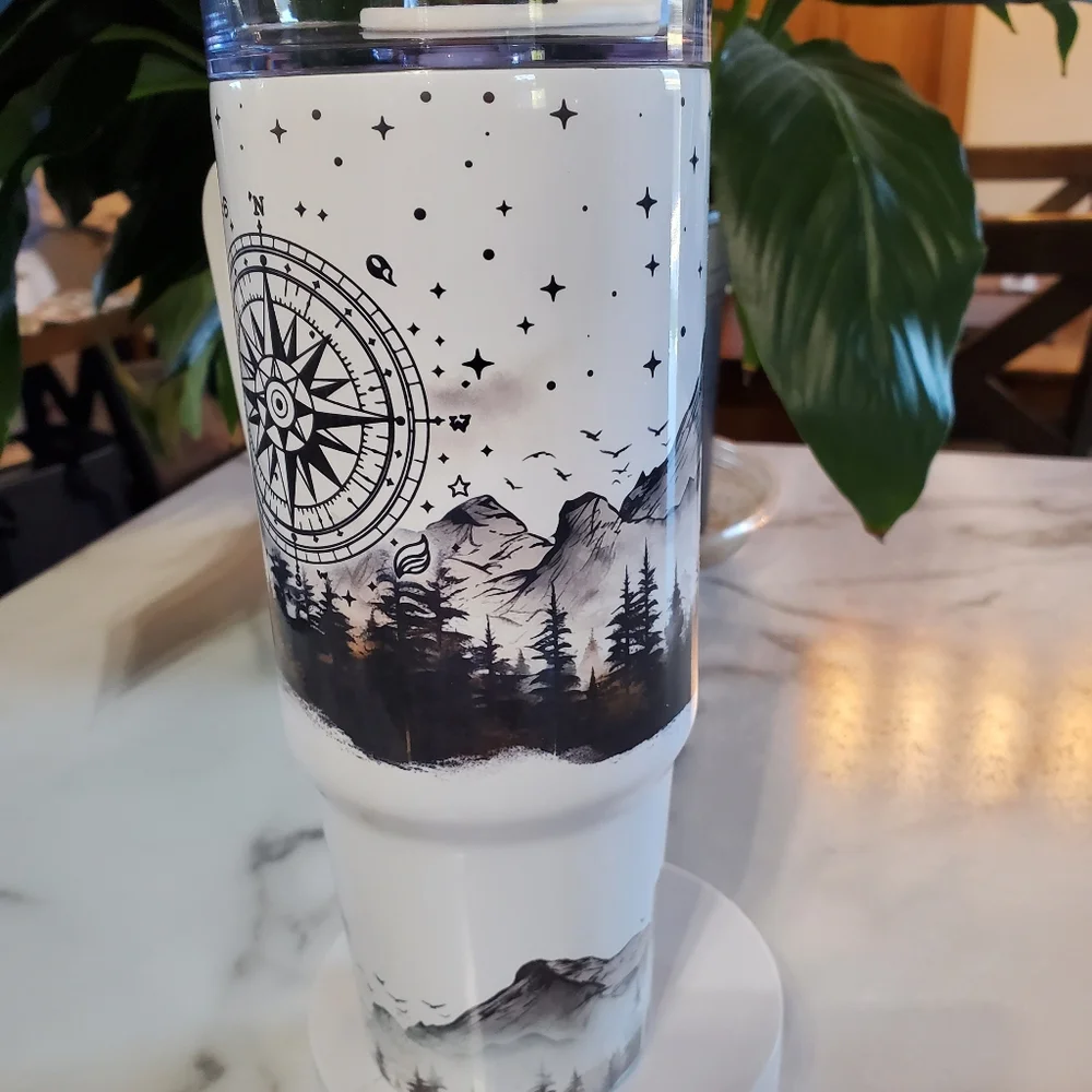 Not All Who Wander Are Lost 40oz Traveler Tumbler 💜sale